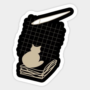 back to school for cat lovers Sticker